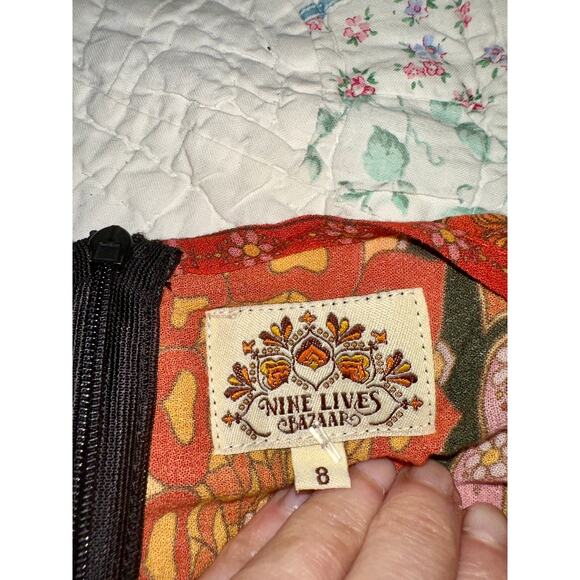 NINE LIVES BAZAAR AUSTRALIA FLORAL HIPPIE BOHO PRINT JUMPSUIT S - Picture 4 of 10